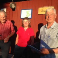 Historiegruppen utanför Smedjan.