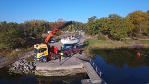 Båtupptagning i Älvsala